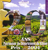 couverture ouvrage "20 ans Patrimoine du dpartement du Rhne 2004"